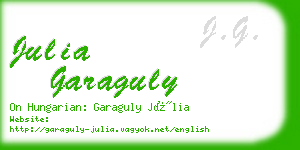 julia garaguly business card